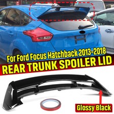 For 13-18 Ford Focus Hatchback Jdm Rs Style Glossy Black Rear Roof Wing Spoiler