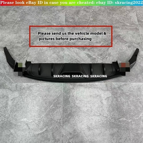 Difusor de parachoques trasero ABS negro mate apto para Mazda 3 AXELA sedán 2014-2018 - Imagen 7 de 14