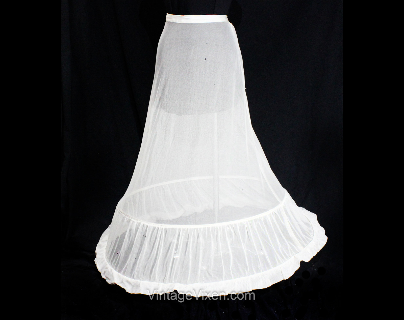 Hoop Skirt for Formal Gown 1940s Sheer White Floor … Gem