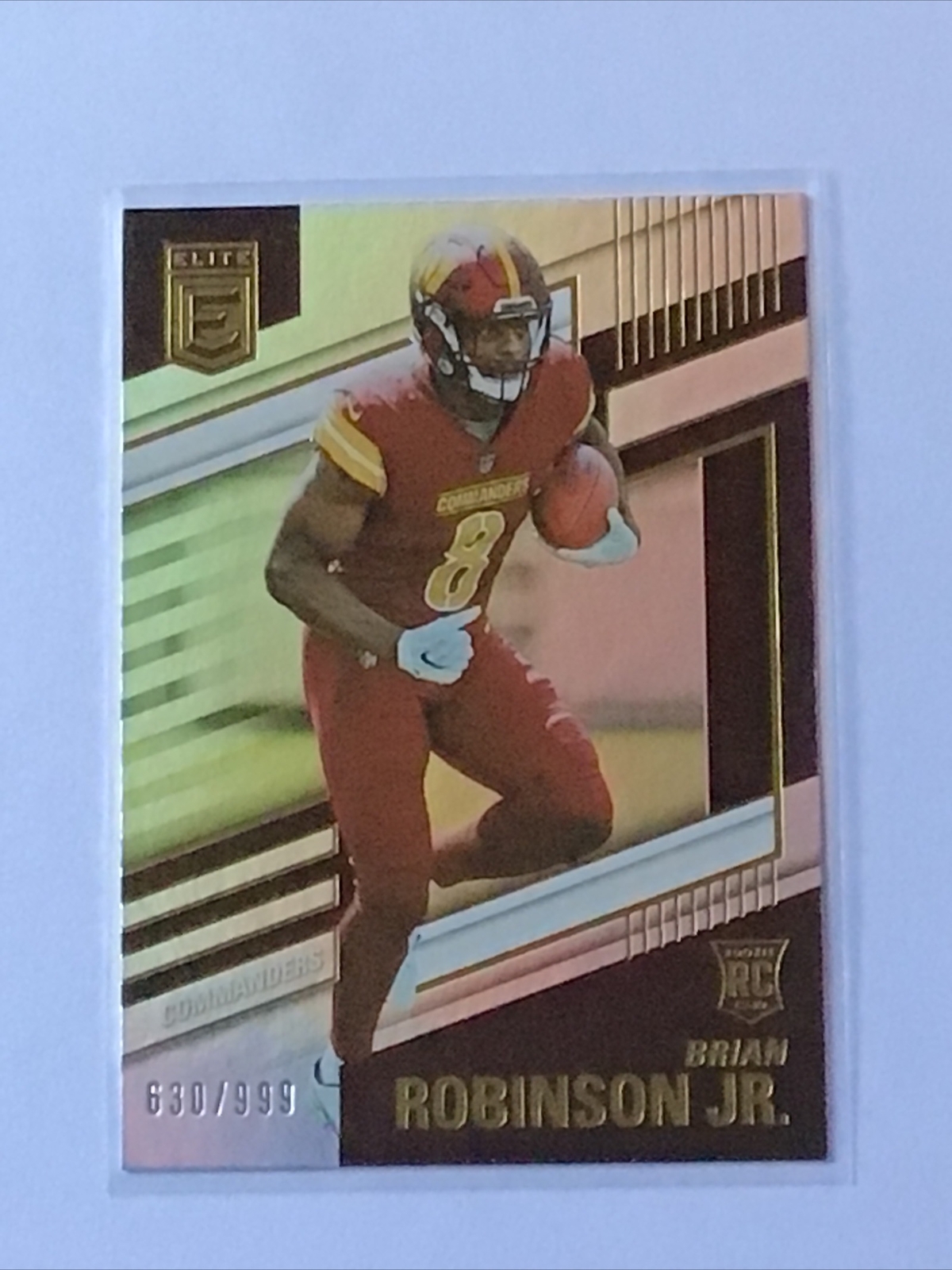 2022 Panini Donruss Elite Rookies #630/999 Brian Robinson Jr Holo Silver