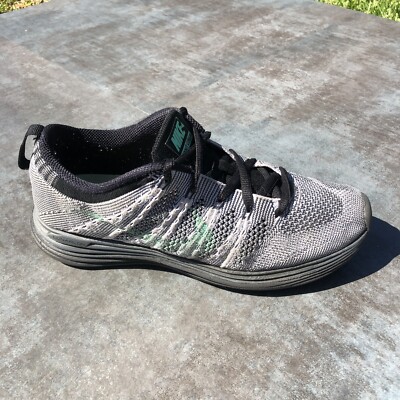 Nike Flyknit One Womens Lightweight Running Shoes Platinum Grey Size 6.5 554888