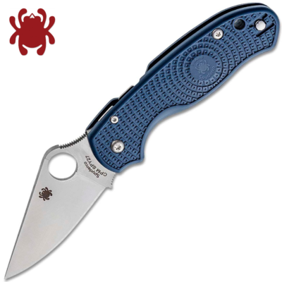 Spyderco Para 3 LW SPY27 Satin Plain Blade Blue FRN Paramilitary 3