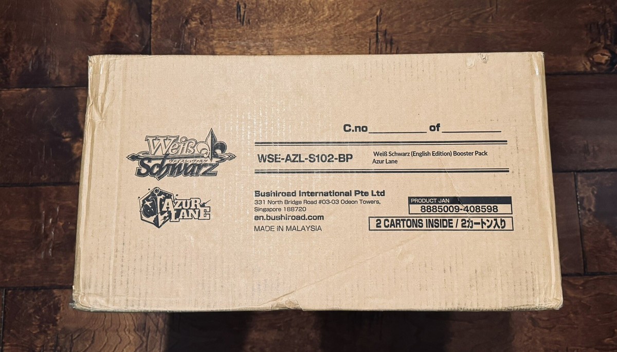 Weiss Schwarz Azur Lane Sealed Booster Master Case 36 Boxes 1st Print Gold  Sign. | eBay