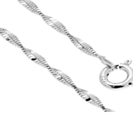 Collana Super Singapore 45cm spessore 1,9mm in argento 925 - Les Folies - Immagine 2 di 2