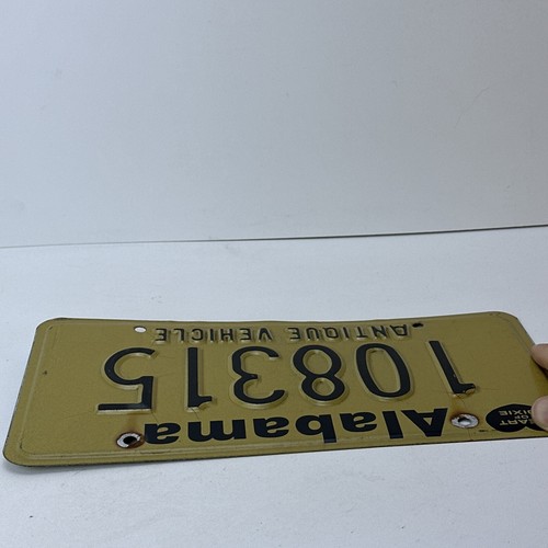 Alabama antikes Fahrzeug Nummernschild # 108315 Heart of Dixie - Bild 7 von 8