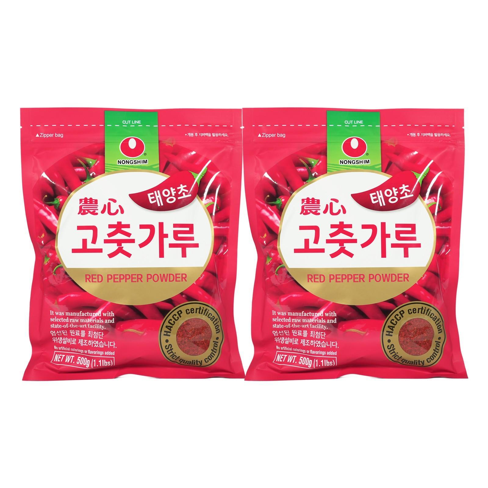 Nongshim Paprikapulver für Kimchi (grob) Gochugaru 2x500g Gochu Garu Kimchipulve