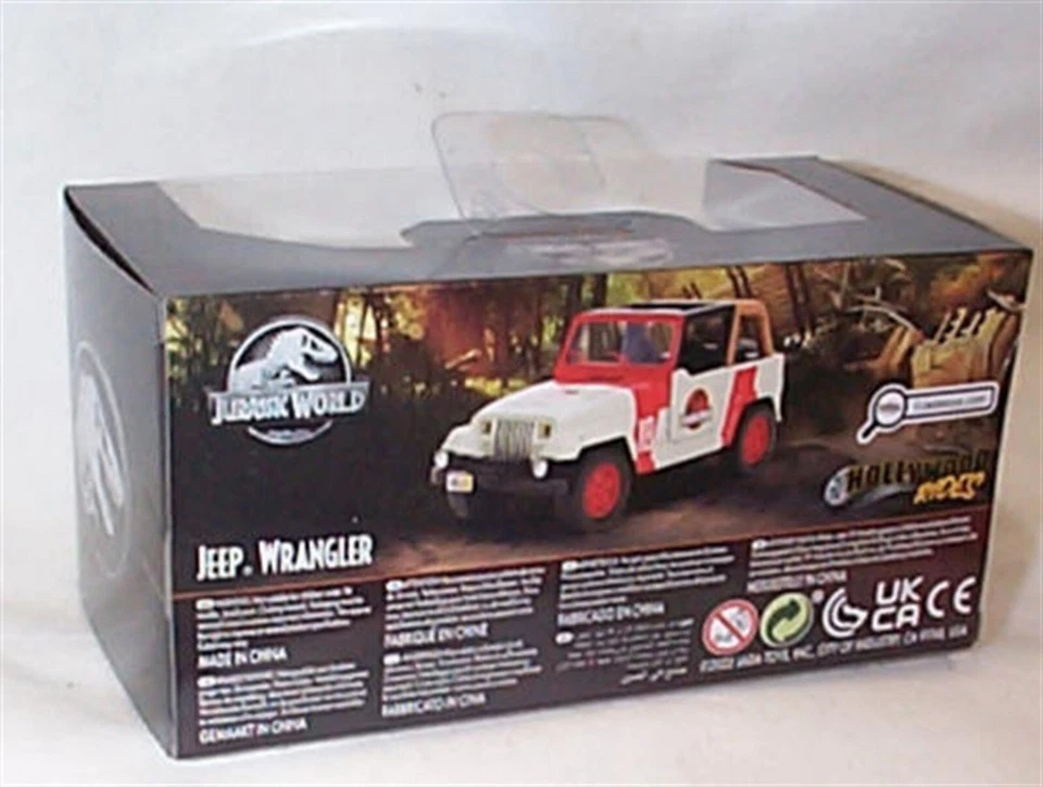 Jeep Wrangler Jurassic World 1-32 Diecast model Scale New in Box Jada - Image 2 of 2