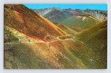 Postcard Hawaii Maui HI Haleakala Crater Pele Painty Pot 1960s Unposted Chrome