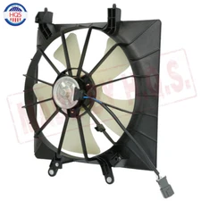Right Side AC Condenser & Radiator Cooling Fan Assembly For 01-05 Honda Civic