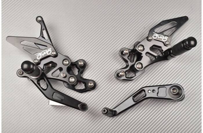 Commandes reculées de rechange pour Suzuki GSX-R 600 2007 moto racing bleu - 2