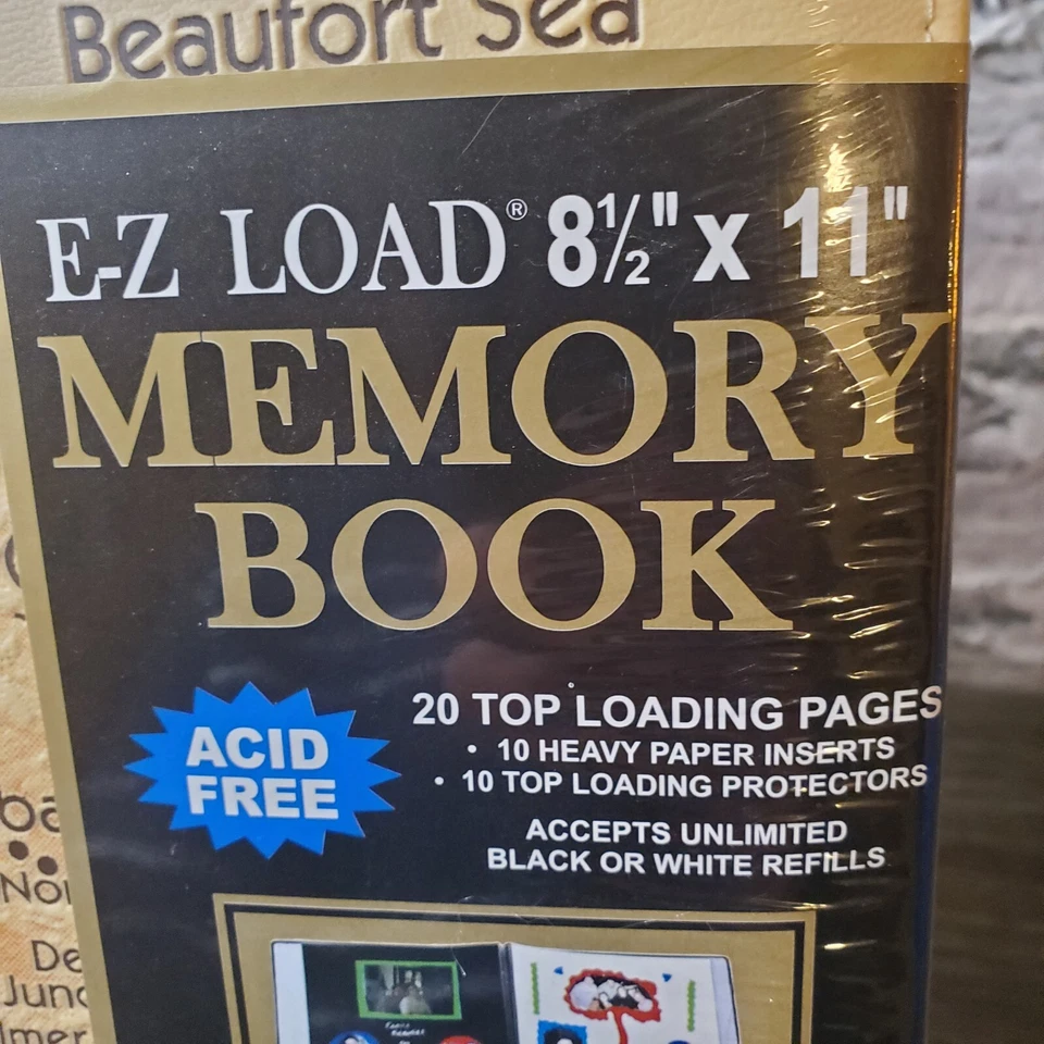 NOS NEW ALASKA Map Easy Load Acid Free Photo Book Beige 8.5" x 11" Detailed - Image 3 of 4