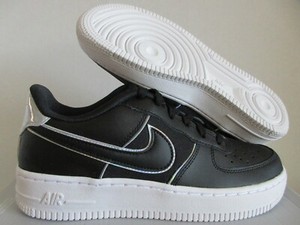 NIKE AIR FORCE 1 LV8 4 (GS) YK2 BLACK-BLACK-WHT SZ 5Y-WOMENS SZ 6.5  [BQ7042-001] | eBay