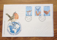 1986 Isle of Man Christmas and International Peace Year First Day Cover.