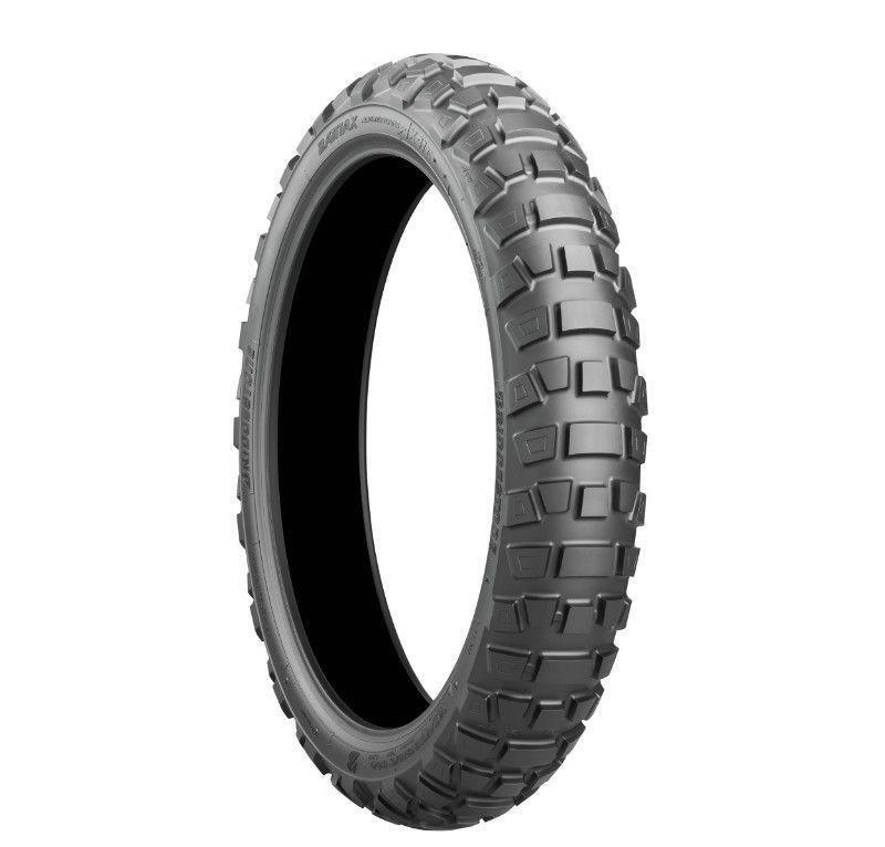 Pneu avant Bridgestone Battlax AX41 100-90-19 pour voyager des routes aux pistes de terre
