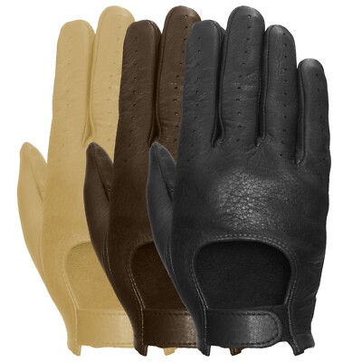 Monte Carlo Deerskin Leather Driving Gloves by Pratt and Hart