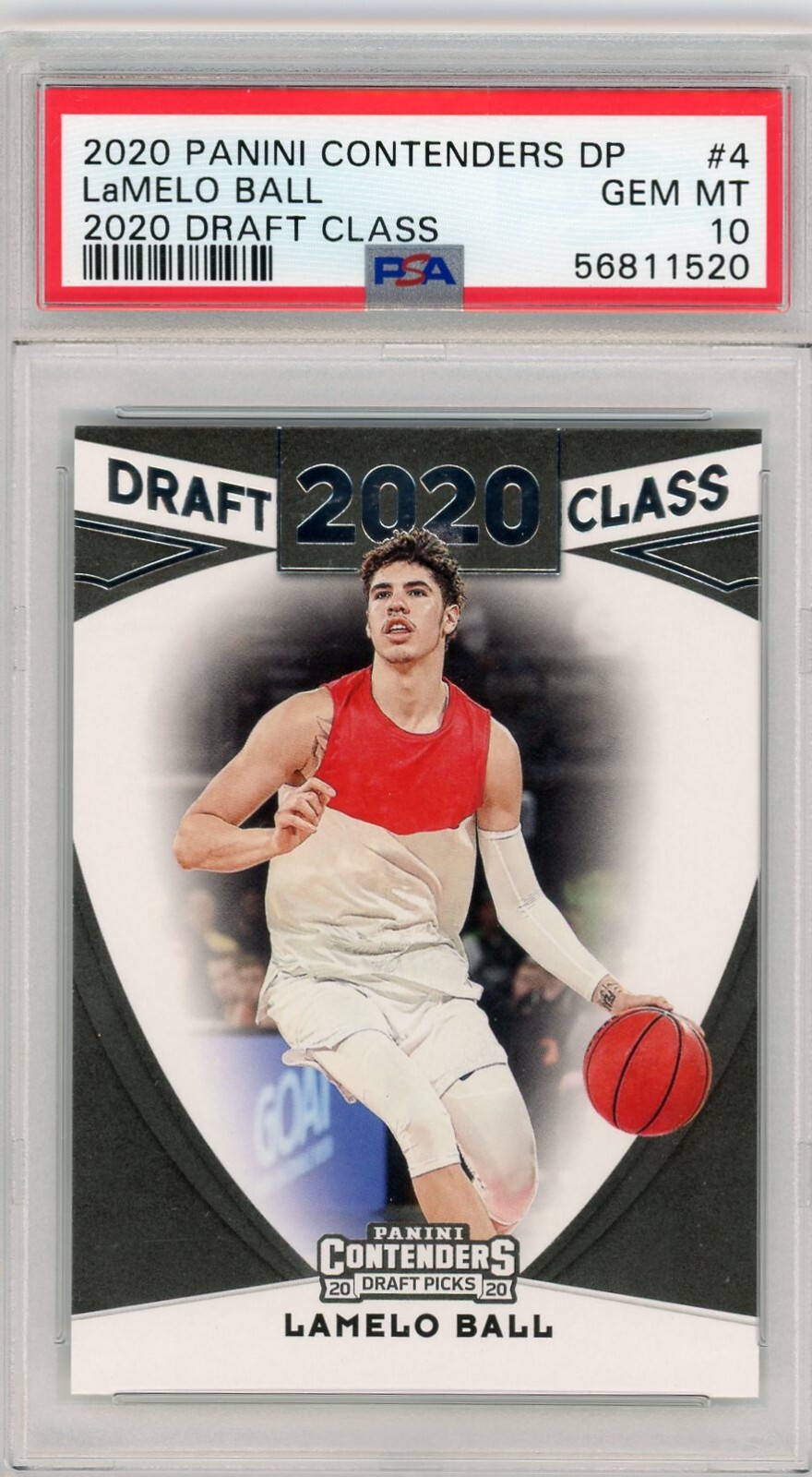 2020 Panini Contenders Draft Picks Class Lamelo Ball #4 Rookie PSA 10