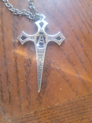 Alchemy Gothic Cross Pendant Necklace RARE DISCONTINUED
