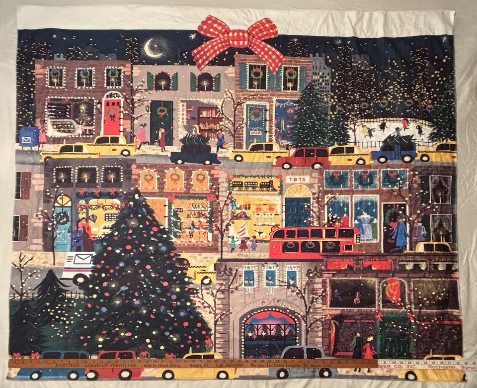 Joy Laforne Luces de Invierno Tela de Terry Colgante de Pared Artista Decoración 58-3/4”x 49-5/8” Foto 2 de 4