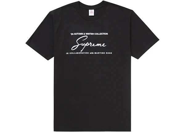 Taille XL   Tee shirt noir Supreme Martine Rose 