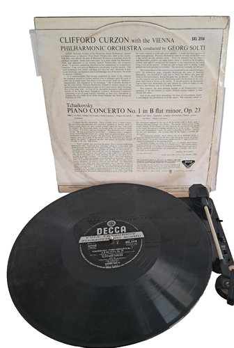 TCHAIKOVSKY PIANO CONCERTO NO 1 CURZON VIENNA PHILHARMONIC ORCH SOLTI LP 1959 - Imagen 2 de 2