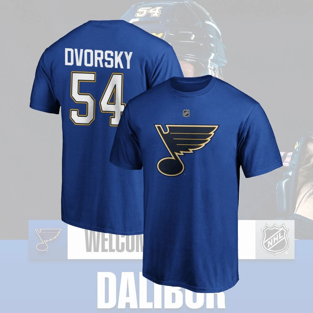 Welcome Dalibor Dvorsky #54 St Louis Blues 2025 Player Name & Number Fans