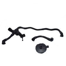 For AUDI A4 A6 3.0L V6 Crankcase Vent Valve  Breather Vacuum Hose Kit 3x