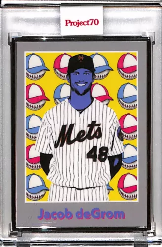 2021 TOPPS PROJECT 70 #797 JACOB DEGROM BY RON ENGLISH P70 AP SILVER FRAME 20/51