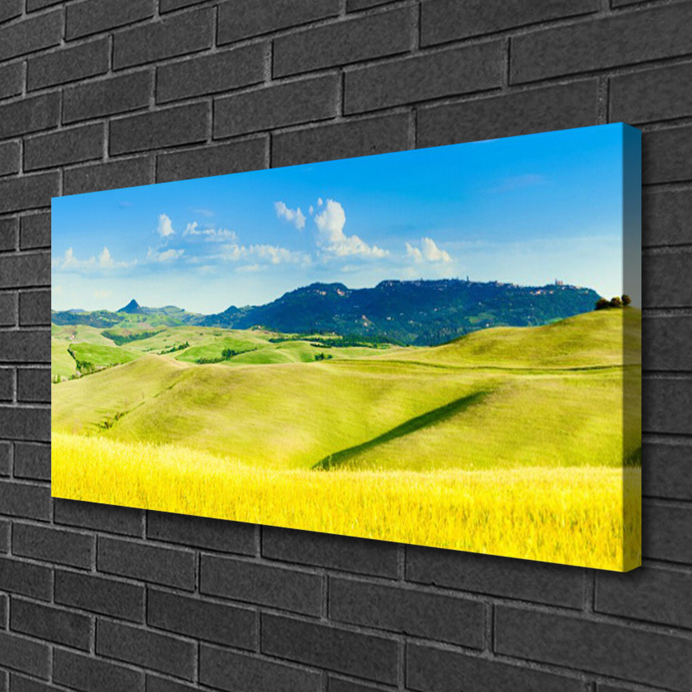 Photo sur toile nature de 100x50 cm pour créer un salon apaisant style chalet moderne