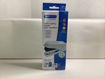 P034 Rapesco Heftgerät Germ-savvy Eco Luna Less Effort Weiß 1467 (5018505015158)