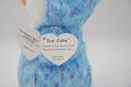 Ty Beanie Boo Penguin (Ice Cube) Blue White New with Tags - Picture 5 of 5