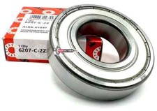 FAG 6207 ZZ Deep Groove Ball Bearing, Metal Shielded 35x72x17 mm