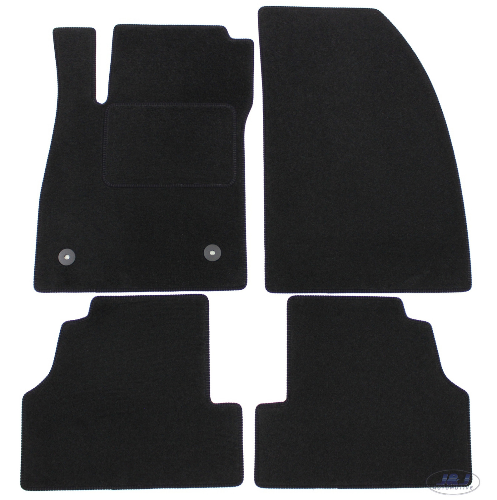 Tapis de sol Opel Mokka velours noir sur mesure pour trajets en famille
