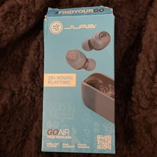 New JLab Audio Go Air True Wireless Bluetooth Earbuds + Charging Case - Blue
