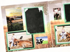 Farm Scrapbook pages, Premade Farm Pages, Farm Scrapbook Layouts, Farm Pages