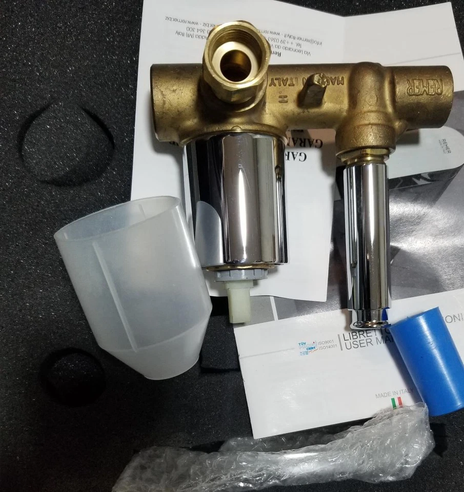 Remer J09 Jazz Desviador Montado en Pared Oculto de una Palanca en Cromo, ITALIANO Foto 4 de 4