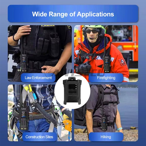 Oryginalny klips do paska Baofeng UV-32 DM-32 Walkie Talkie Carry Holster Case - Zdjęcie 7 z 10