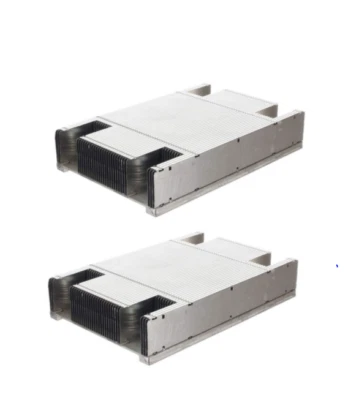2 x DELL POWEREDGE R630 HIGH PERFORMANCE HEATSINK Y8MC1 0Y8MC1 for 120W CPU - Image 1 of 2