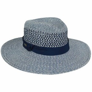 Blanchet Fedora by Betmar, One size, Color Blue, Poly Braid/Straw New with Tags