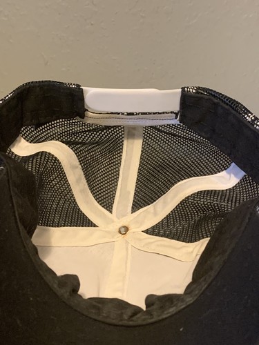 Dominicana Republica Black & White Adjustable Snapback Mesh Trucker Cap Hat - Picture 7 of 8