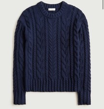 J.Crew Cable-knit crewneck sweater NWT Size XS
