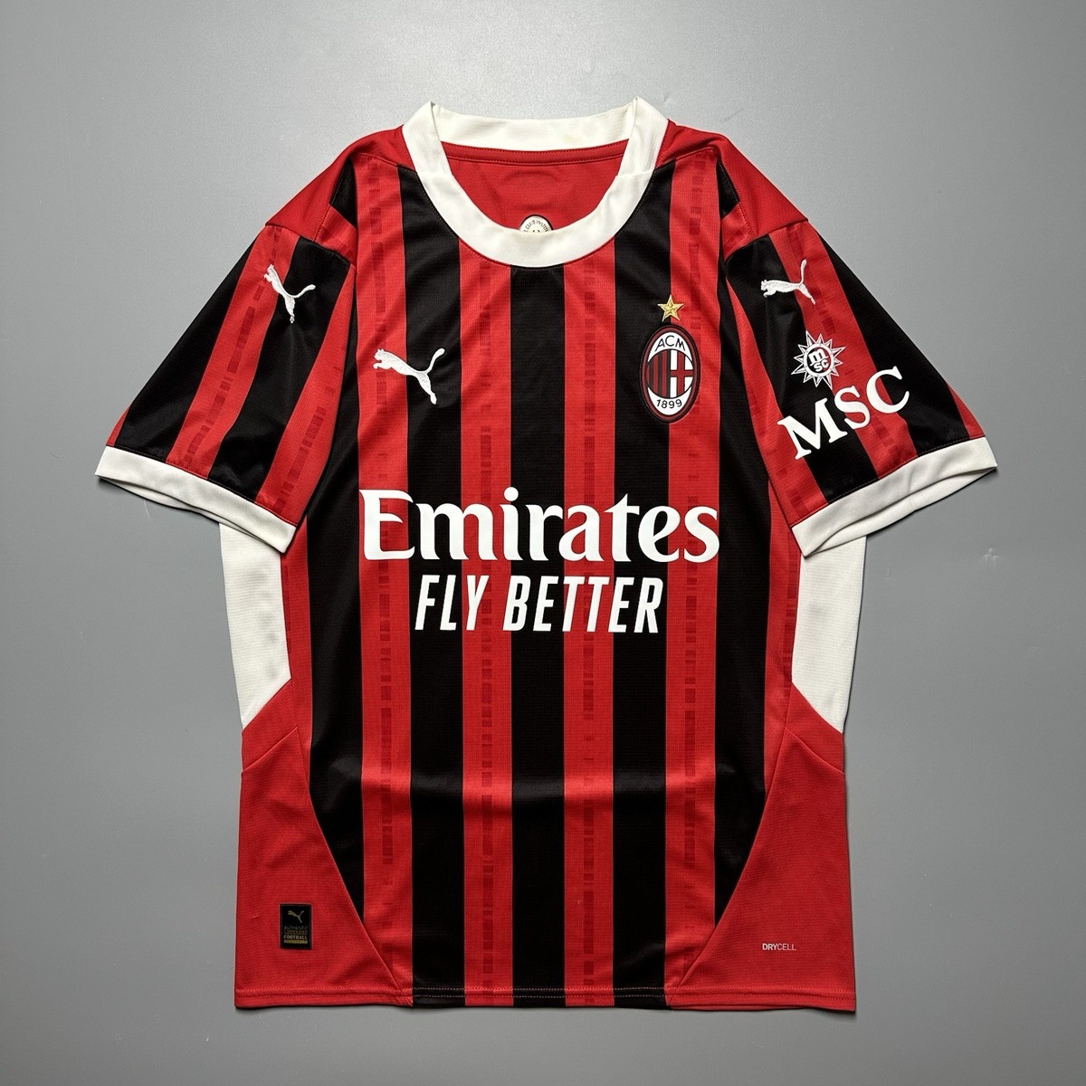 AC MILAN PUMA 2024/2025 FOOTBALL HOME JERSEY #10 PULISIC SIZE “M
