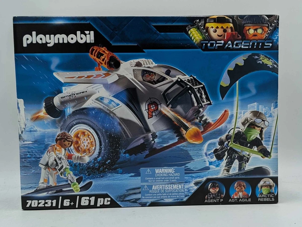 PLAYMOBIL 70231 Spy Team Schneegleiter Top Agents Agent Agilw Arctic Rebeels NEU