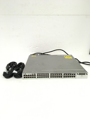 Cisco WS-C3850-48P-S 48 Port PoE+ Ethernet Switch W/ 2x 1100WAC PS, WORKING