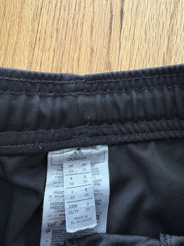Adidas Black & Gold Ankle Zip Tapered Leg Track Pants Men's Size XS - Picture 3 of 6