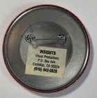 Pin-Back Pin #962-Vintage Button Pin-NO SCIENTIFIC ILLITERACY 2.25" — photo 2