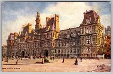 Antique Postcard Hotel DE Ville Ballu and Deperthes Paris, Fr 1890s