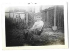 New ListingVintage Photo Cute Boy Sitting on Lawn Chair Yard JAX BEER SIGN Graphic Tee
