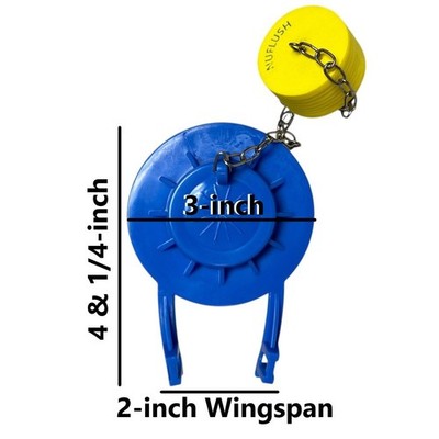2 inch Rubber Flapper with Buoy, Stay up Longer to flush More Water, One Time..