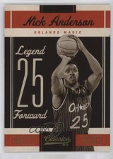 2010-11 Panini Classics Legend Timeless Tributes Gold /100 Nick Anderson #106