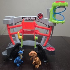 Fisher-Price Imaginext Jurassic Park World Dinosaur Research Lab W/ Dinosaurs